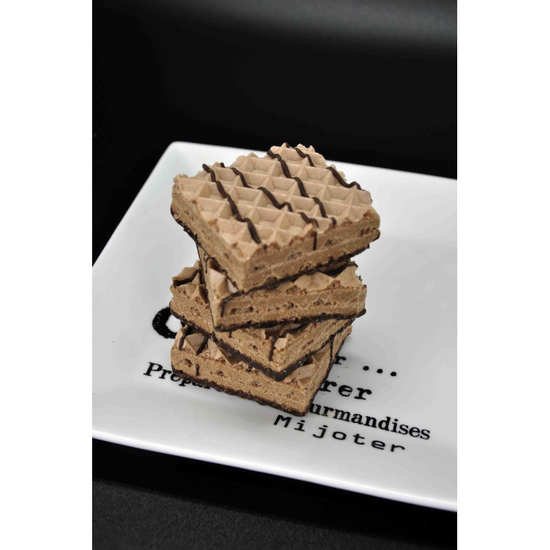 Gaufrettes hyperprotéinées au chocolat (5 sachets x 2 gaufrettes)