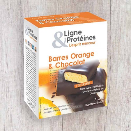 Barres hyperprotéinées Orange & Chocolat (7 barres)