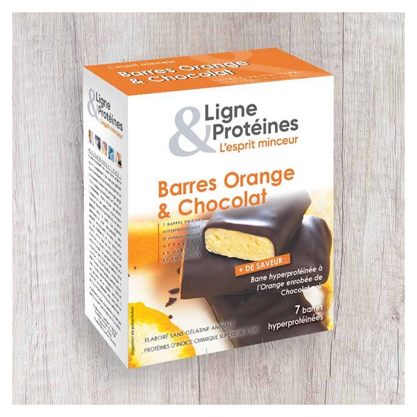 Barres hyperprotéinées Orange & Chocolat (7 barres)