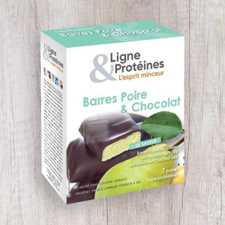Barres hyperprotéinées Poire & Chocolat (7 barres)