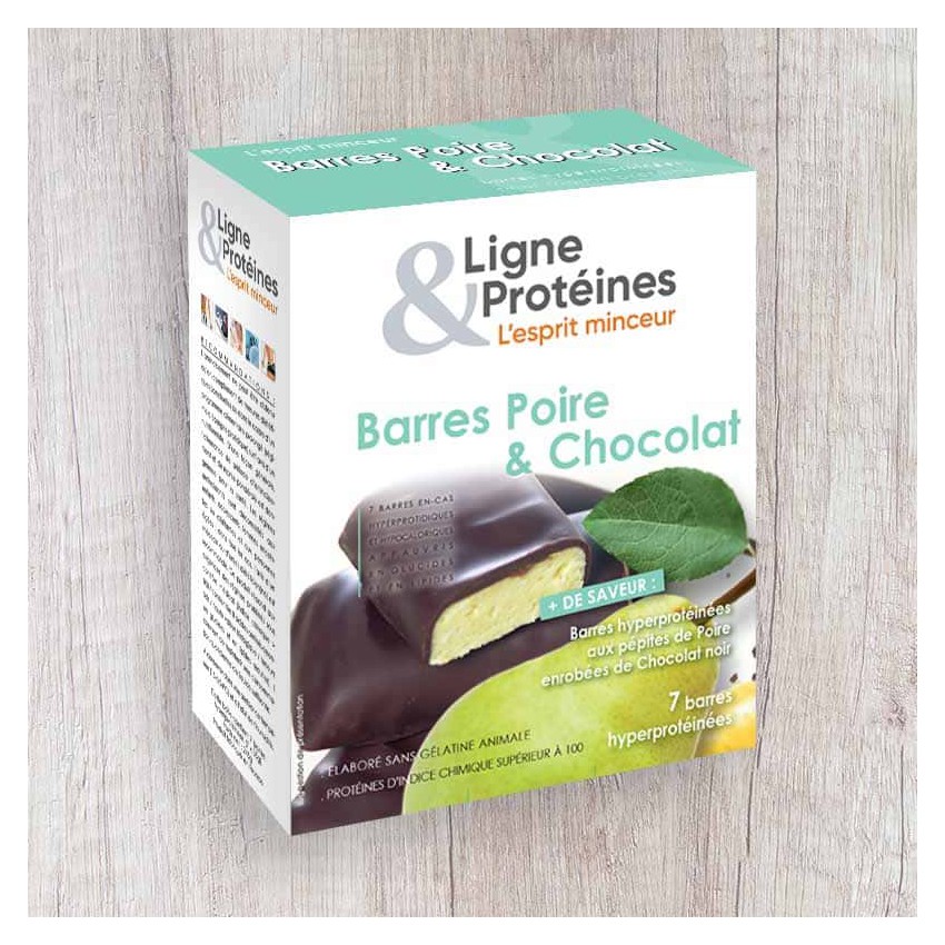 Barres hyperprotéinées Poire & Chocolat (7 barres)