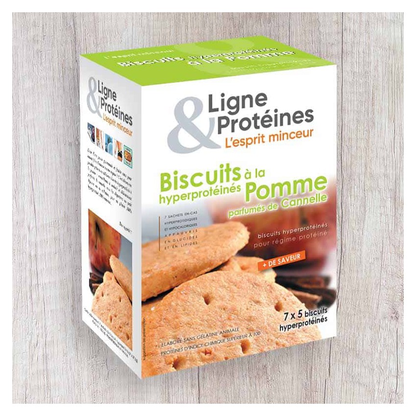 Biscuits hyperprotéinés à la Pomme (7x5 biscuits)