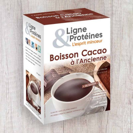 Boisson Cacao à l'ancienne hyperprotéiné (7 sachets)