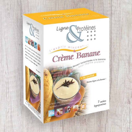 Crème Banane hyperprotéinée (7 sachets)