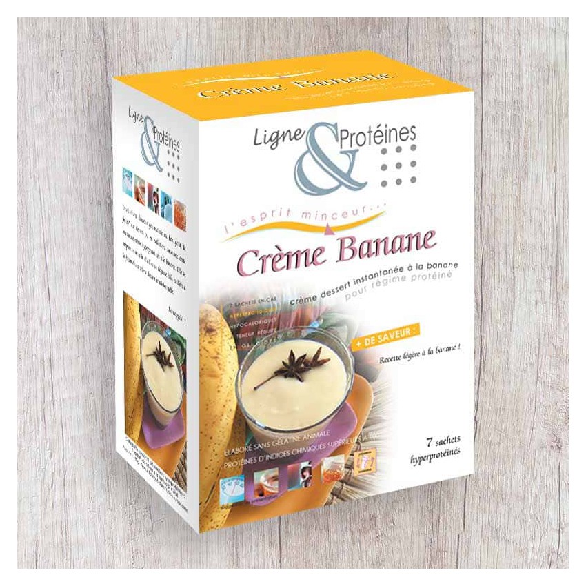 Crème Banane hyperprotéinée (7 sachets)