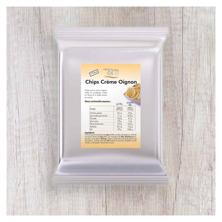 Chips Hyperprotéinées Crème Oignon