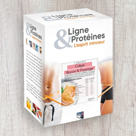 Pâte à Crêpes Bacon & Fromage Hyperprotéinée (7 sachets)