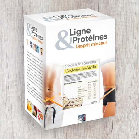 Gaufrettes hyperprotéinées arôme vanille (5 sachets de 2 gaufrettes)