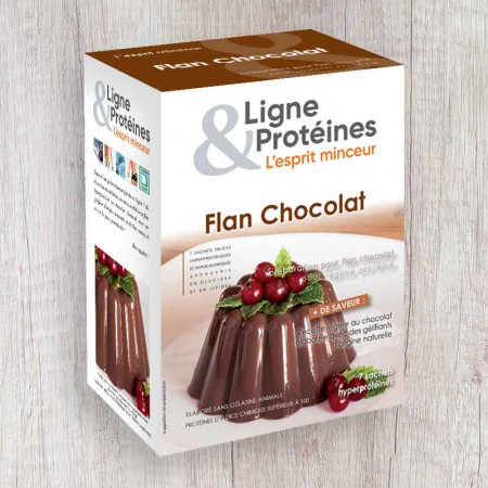 Flan Chocolat hyperprotéiné (7 sachets)