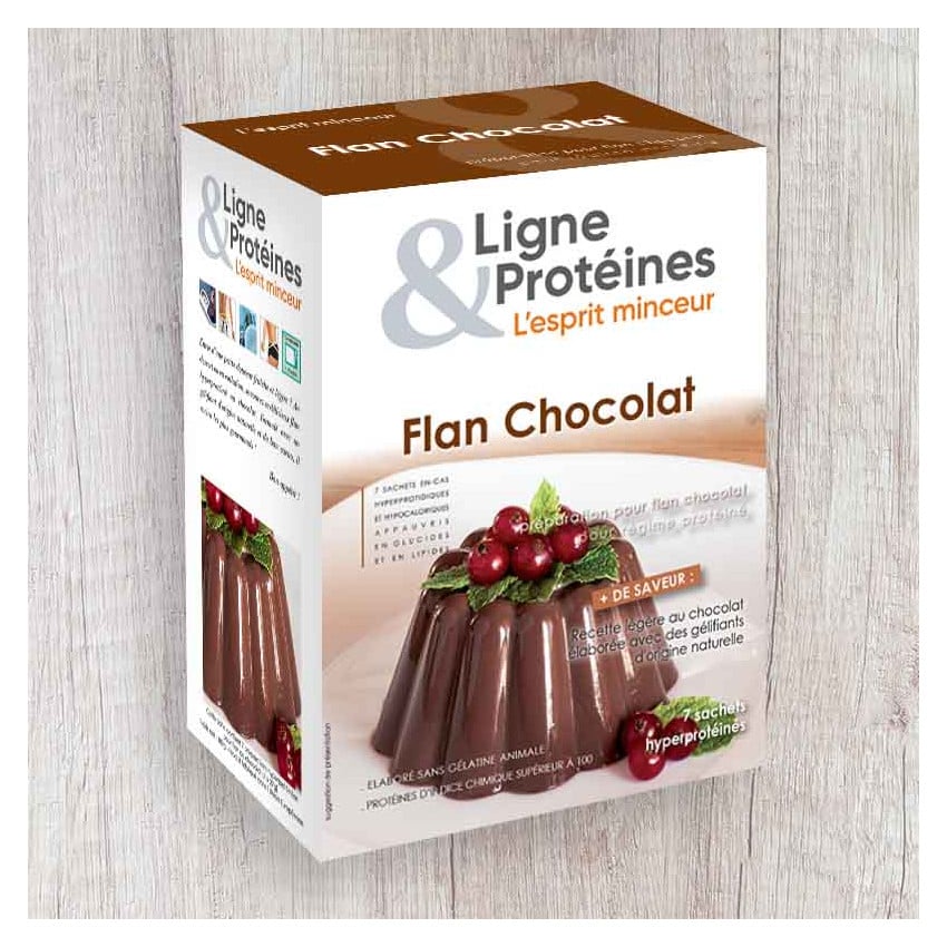 Flan Chocolat hyperprotéiné (7 sachets)