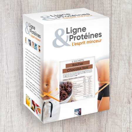 Rocher Chocolat Noir Hyperprotéiné - 1
