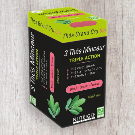 Thé Minceur Bio Triple Action - Brûle Draine Élimine (15 sachets) - 1