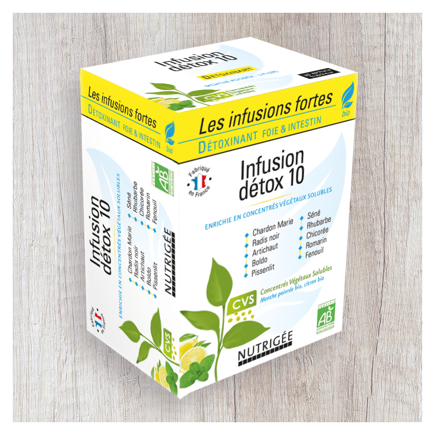 Nutrigee Infusion Minceur 10 plantes 30 sachets