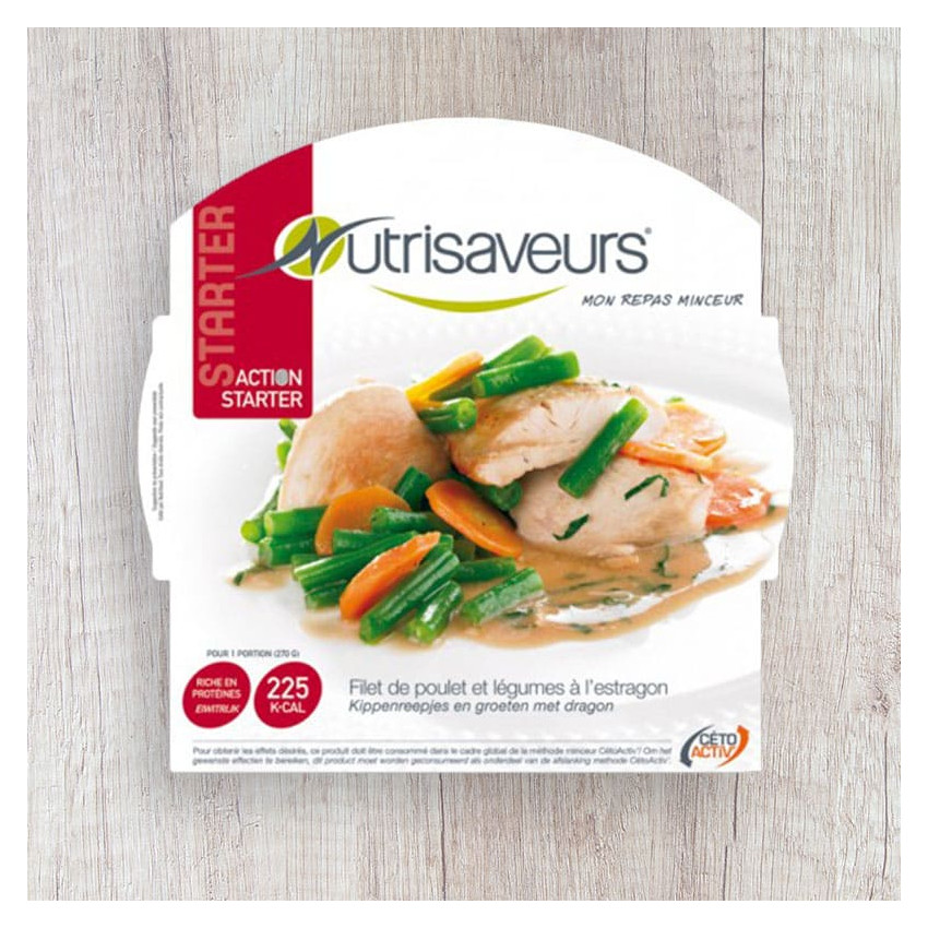 Plat cuisiné minceur : poulet à l'estragon - Ligne & Protéines