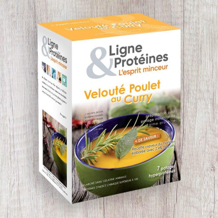 Soupe Hyperprotéinée au Curry pour régime protéiné minceur mincidelice