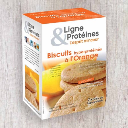 Biscuits Hyperprotéinés à l'Orange (7X5 biscuits)