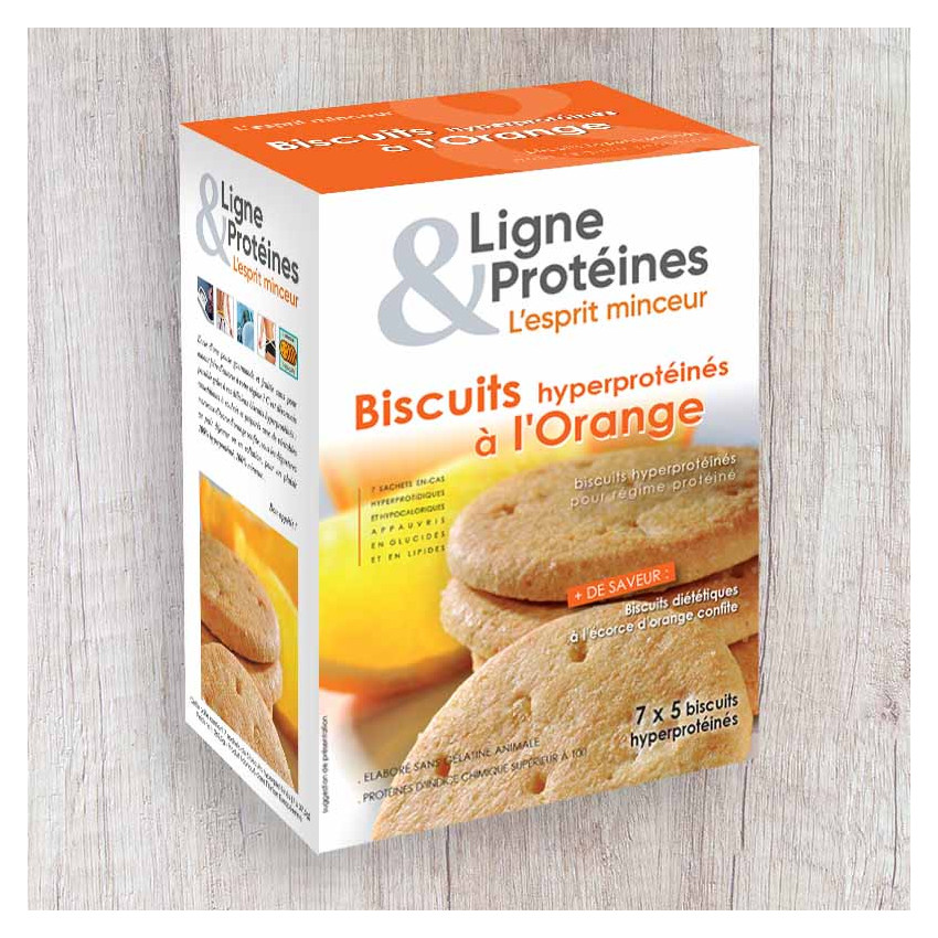 Biscuits Hyperprotéinés à l'Orange (7X5 biscuits)