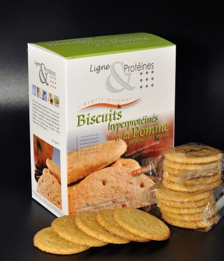 Biscuits hyperprotéinés à la Pomme (7x5 biscuits)