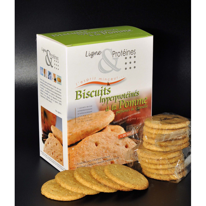 Biscuits hyperprotéinés à la Pomme (7x5 biscuits)
