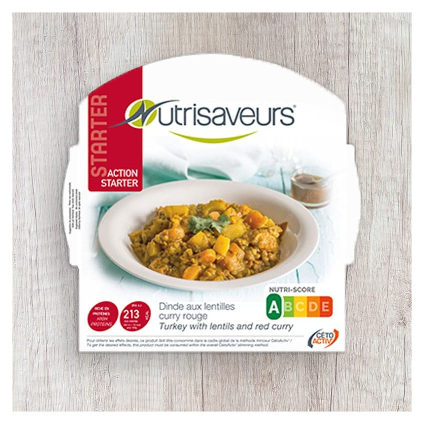 Dinde aux Lentilles Hyperprotéiné (plat cuisiné)