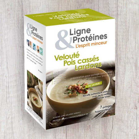 Velouté Pois Cassés Lardons Hyperprotéiné (7 sachets)