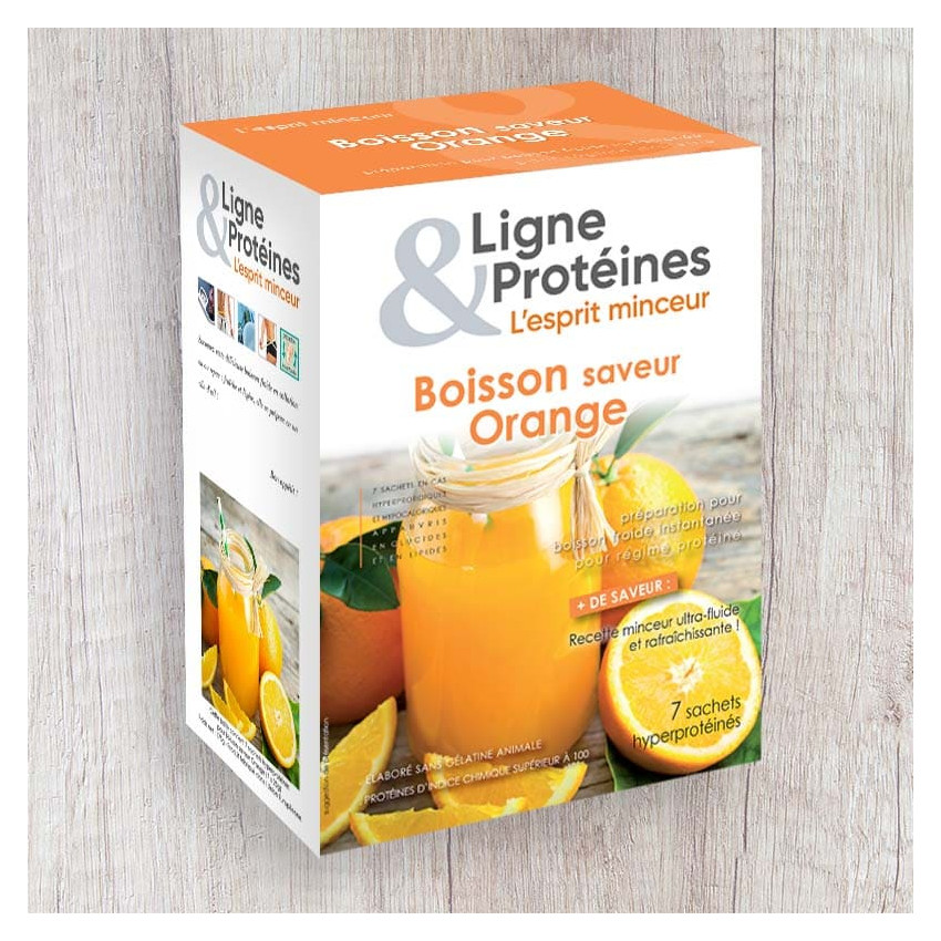 Boisson à l'Orange Hyperprotéinée  (7 sachets)