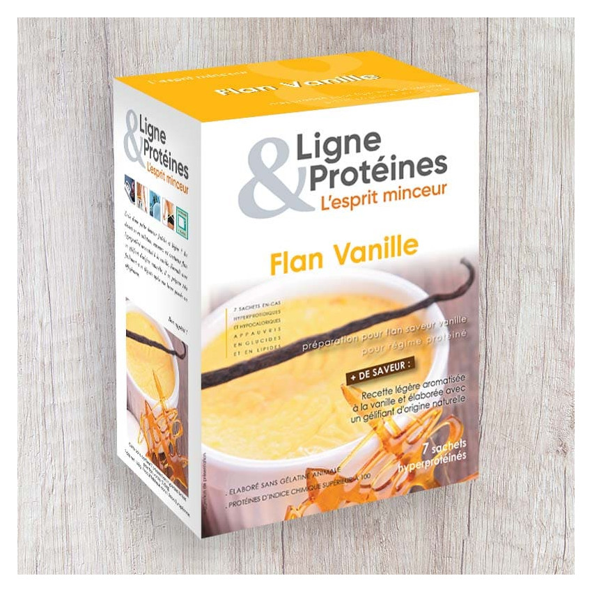 Flan Vanille hyperprotéiné (7 sachets)