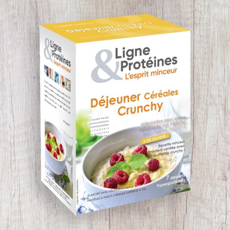 Déjeuner Céréales Crunchy hyperprotéiné (7 sachets)