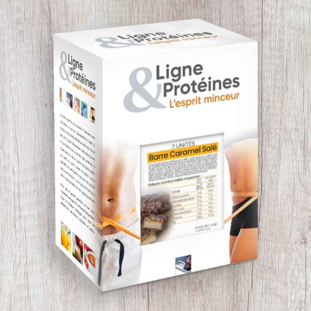 Barres hyperprotéinées Caramel Salé (7 barres) - 1