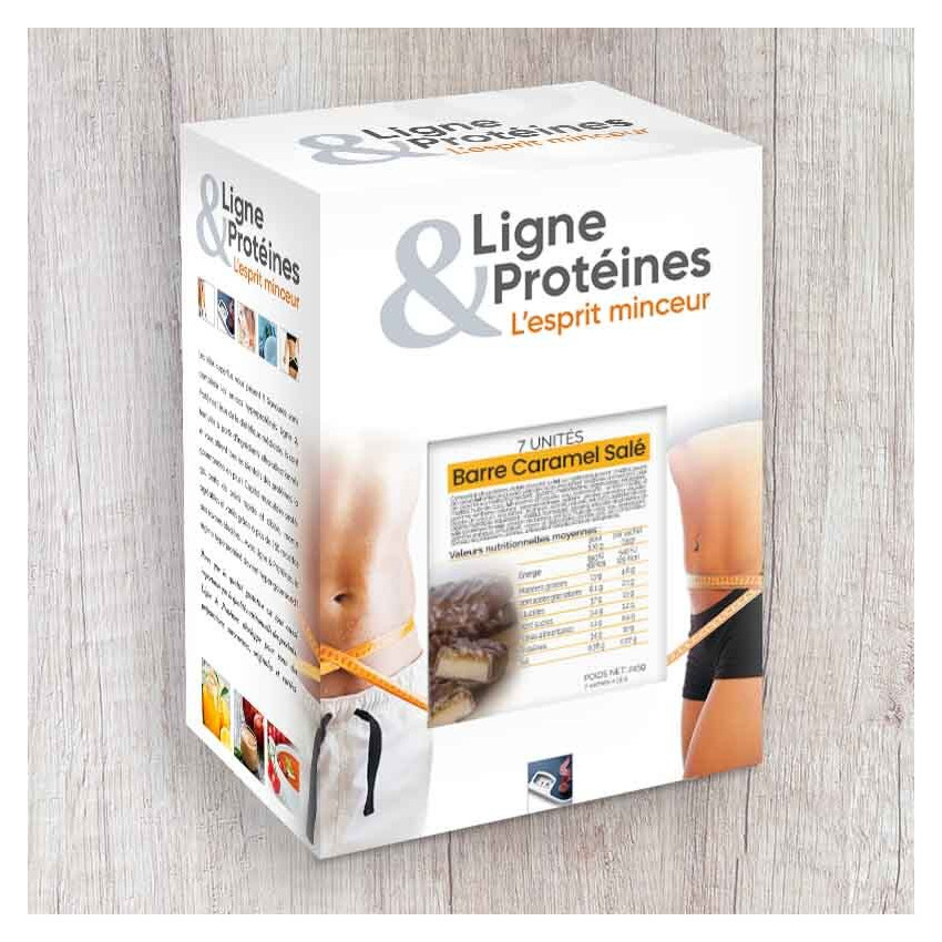Barres hyperprotéinées Caramel Salé (7 barres) - 1