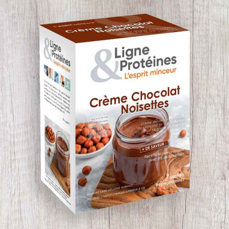 Crème Chocolat Noisette hyperprotéinée (7 sachets)