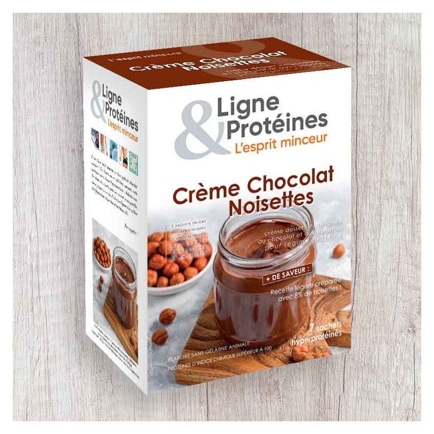 Crème Chocolat Noisette hyperprotéinée (7 sachets)