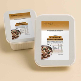 Boulettes de Bœuf aux Champignons (2 plats cuisinés hyperprotéinés)