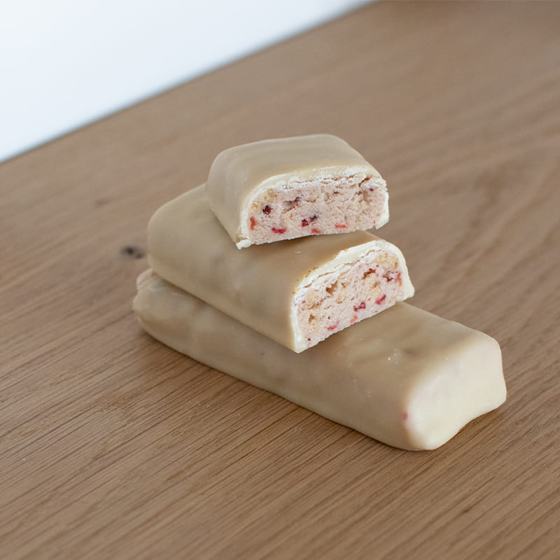 Barres hyperprotéinées Fraise et Chocolat Blanc (7 barres)