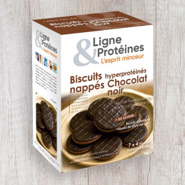 Biscuits Hyperprotéinés Nappage Chocolat Noir (7X4 biscuits) Biscuits Hyperprotéinés Nappage Chocolat Noir (7X4 biscuits)