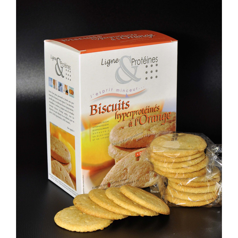 Biscuits Hyperprotéinés à l'Orange (7X5 biscuits) 