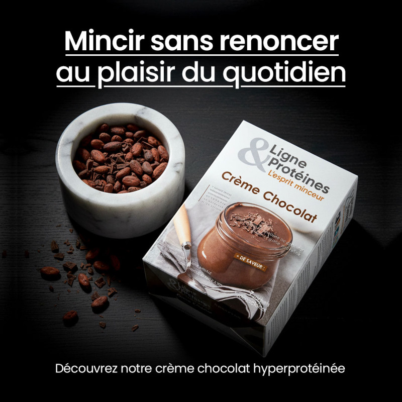Crème chocolat hyperprotéinée - Ligne & Protéines