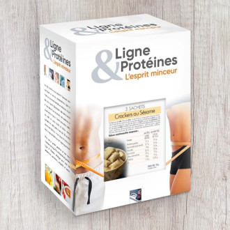 Crackers hyperprotéinés au sésame - Ligne & Protéines