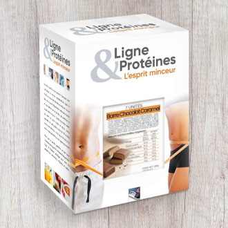 Barre hyperprotéinée Chocolat & Caramel - Ligne & Protéines