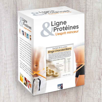 Rings hyperprotéinés Chocolat Blanc - Ligne & Protéines