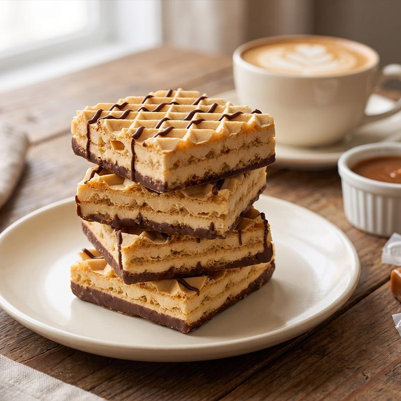 Gaufrettes Hyperprotéinées Caramel - Collation riche en protéines
