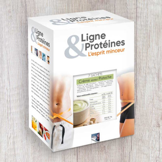 Crème dessert Pistache hyperprotéinée 7 sachets - Ligne & Protéines