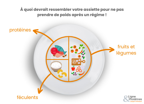 composition d'une assiette équilibrée pour perdre du poids